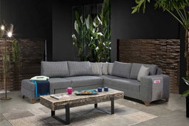 Atelier Del Sofa Loft Left - Sofá-cama de esquina Gris